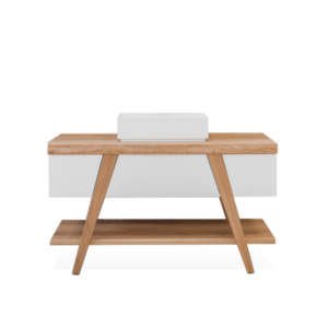 Accueil bathroom wooden table
