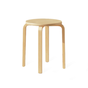 Accueil brown wooden stool